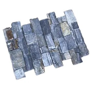 Trung Quốc Màu Xanh Gỉ Slate Nuôi Cấy Đá Cho Trong Nhà Và Ngoài Trời Tấm Tường