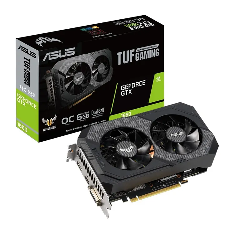 Kartu Grafis ASUS NVIDIA TUF GTX1660TI O6G, Kartu Grafis 192 Bit GDDR6