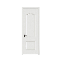 Vente d'usine : Portes intérieures en panneaux MDF/HDF avec remplissage en papier nid d'abeille, apprêtées blanches