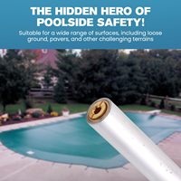 Swimcare PC Lawn Paver Tubes 18 pouces, ancrages en laiton pour installation de bâche de piscine, durables, pour la sécurité de la piscine, lot de 5