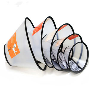 Köpek kurtarma yaka Pet PU Bite yaka koruyucu Anti Lick Scratch köpek tasması Post Op şeffaf bakım kedi koni - Product Image 1