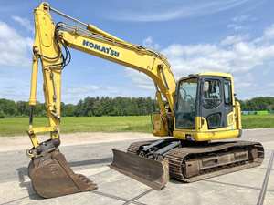 Excavadora Komatsu PC138US usada, 13 toneladas, capacidad flexible, rendimiento fiable, estable, duradera, muchos golpes, oruga importada de Japón - Product Image 3