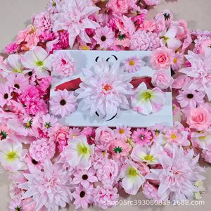 ดอกไม้ประดิษฐ์ชุดดอกกุหลาบสีชมพูผ้าไหมตกแต่งงานแต่งงาน DIY อุปกรณ์เสริมฮั่นฝูกิ๊บติดผมพวงหรีด 50 ชิ้นสมจริงระดับไฮเอนด์ - Product Image 4
