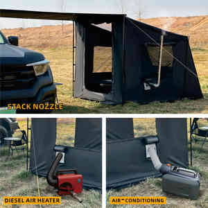 Jason Camping <span class=keywords><strong>Voiture</strong></span> Côté Tente Entièrement Noirci <span class=keywords><strong>Abri</strong></span> 2 Tente Ultra Côté Skyline Tissu Chambre Cheminée Bouche Skylight <span class=keywords><strong>Tunnel</strong></span> - Product Image 5