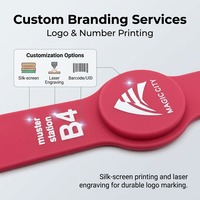 OEM-Hersteller Großhandel Maßgefertigte RFID/NFC Mini-Tag-Armbänder Einweg Wasserdicht QR-Code für Veranstaltungen Konzerte Hotels Bargeldlos