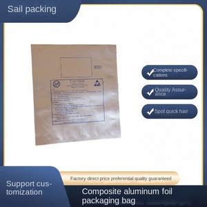 Sac en plastique refermable en aluminium - Étanche à l'humidité, scellable sous vide, antistatique, sac ESD pour le stockage de puces IC et de circuits imprimés - Product Image 2