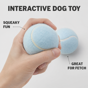 Jouets à mâcher pour chiens personnalisés avec logo, écologiques, en gros, balles de tennis en caoutchouc pour animaux de compagnie, jouets interactifs pour chiens - Product Image 2