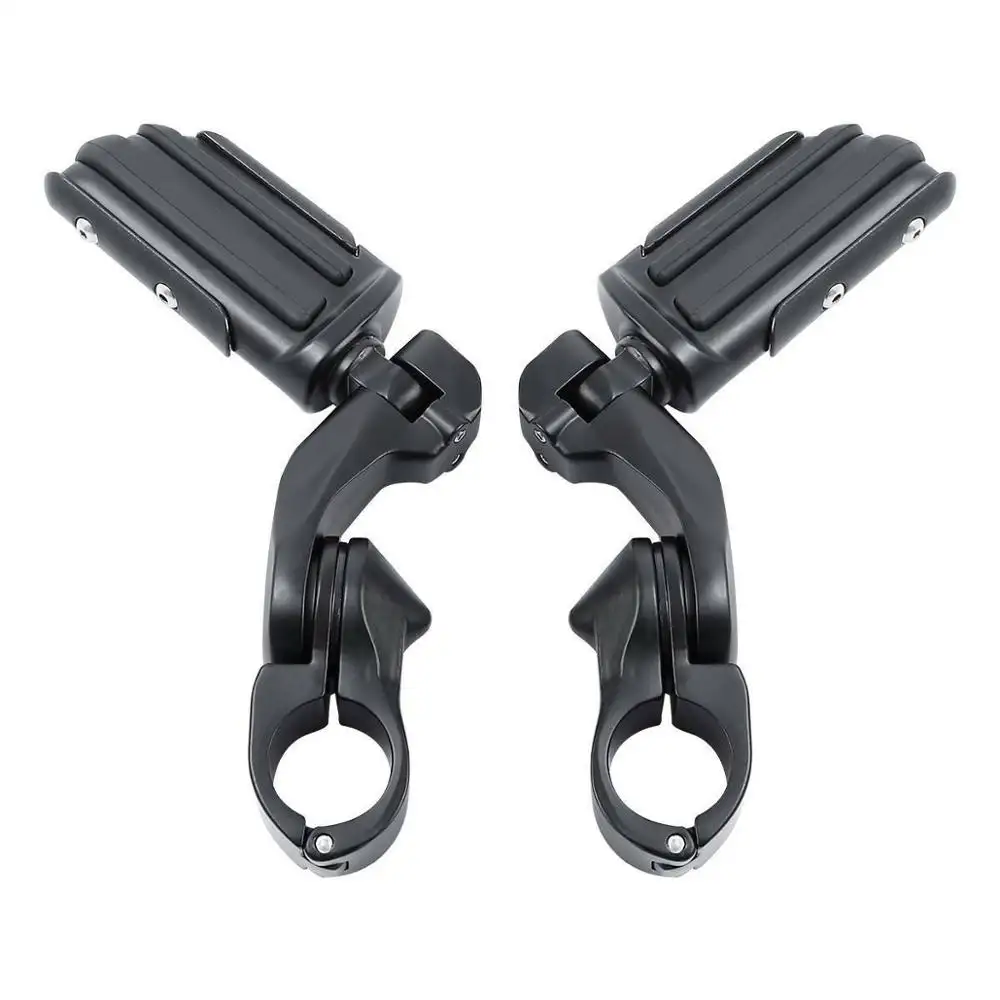 Xinmatuo 1-1/4 "Korte Haakse Snelweg Bar Footpeg Pegs Mount Fit Voor Harley Matzwarte XF210318-MB