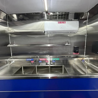 Camión de Comida Rápida Personalizable para Restaurante con Cocina Completamente Equipada, Kiosco de Café y Barbacoa, Remolque Móvil de Comida Callejera