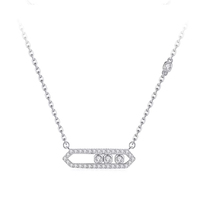Collier personnalisé en moissanite et diamant, argent S925 plaqué or 18 carats, chaîne rythmique étoile en CZ, pour femme, cadeau de mariage ou de fête