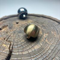 Poignées de meuble en alliage de zinc Hemisphere, boutons dôme, finitions laiton antique et chrome, poignées de tiroir modernes et minimalistes pour cuisine et villa