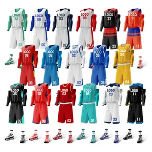 OEM all'ingrosso Blank Blank Sublimation Jersey Digital Men Youth Boys Highschool College personalizzare le divise reversibili della maglia da basket