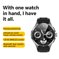 Montres intelligentes Android 4G H81 2026 avec écran AMOLED de 1,8 pouces, caméra, 3+32 Go, 950 mAh, GPS, WiFi, NFC, carte SIM 4G, montre intelligente pour homme