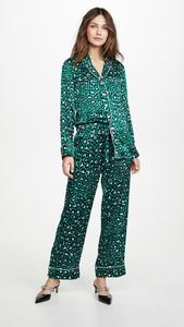 <span class=keywords><strong>Pigiama</strong></span> da donna con stampa leopardata personalizzata a maniche lunghe - Product Image 6
