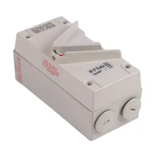Interruptor de isolamento IP65 UKF3 4P20A 35A 63A 250V/440V 1P 2P 3P 4P Interruptor de isolamento à prova d'água desconector externo