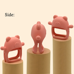 BHD Unisex giocattoli per la dentizione Unisex in <span class=keywords><strong>Silicone</strong></span> Anti-goccia per uso alimentare con pelle morbida senza massaggio BPA - Product Image 3
