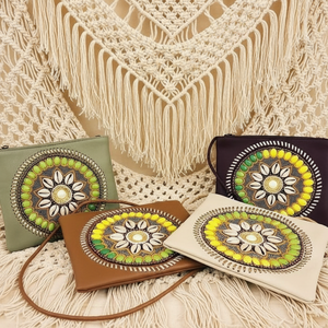 Handmade KAMARVY Vintage Ethnic Women's Crossbody <b>Sling</b> <b>Bag</b> with Embroidery & Beading - Product Image 1