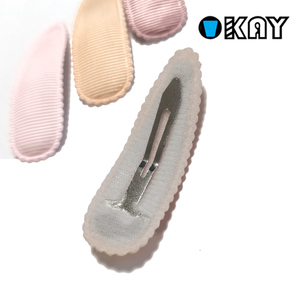 Free Samples 5.5 CM <strong>Snap</strong> Hair <strong>Clip</strong> With Ribbon Cover - Product Image 5