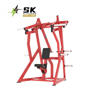 Máquina de remo sentado con carga de placas SK Commercial, ajustable, de acero, ideal para uso en gimnasios, diseñada para desarrollar fuerza muscular en la espalda. - Product Image 1