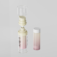 Prix d'usine, flacons PET sans air personnalisés et rechargeables, 30 ml, 50 ml, avec impression à l'écran pour l'emballage de produits cosmétiques et de soins de la peau