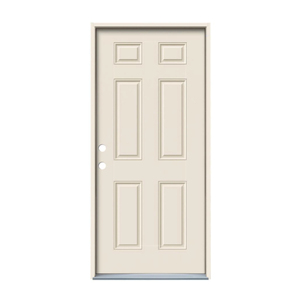 PHIPULO Portes d'intérieur <span class=keywords><strong>rétro</strong></span> américaines à 6 panneaux en acier Portes de surface classiques en noyer blanc/noir - Product Image 6