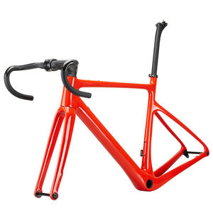 A5 nouveau carbone 700 * 40C frein à disque Cyclocross vélo 700C gravier vélo cadre avec guidon vélos de route - Product Image 2