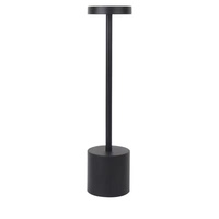 Lampe de table moderne sans fil à LED flexible, à piles, à intensité variable, en métal, avec commande tactile, pour chevet et veilleuse