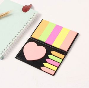 Fournitures de bureau, ensemble d'étiquettes autocollantes, couleurs fluorescentes, papeterie polyvalente pour l'annotation - Product Image 1