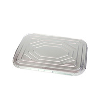 Plaque en aluminium pleine grandeur robuste 21x13 pouces de profondeur Plateau de torréfaction en aluminium de grande taille Casseroles en aluminium avec couvercle en aluminium