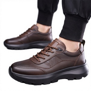 Genuine Leather Retro Breathable Casual <b>Shoes</b> <b>Men</b> 2026 New Autumn <b>Lightweight</b> Soft Sole Height-Increasing Business - Product Image 2