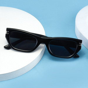 Thời trang retro khung nhỏ 5 loại Kính mát UV400 Cat Eye Sunglasses tùy chỉnh PC Kính mát 2025 - Product Image 6