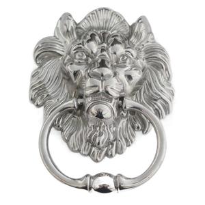 Poignée de porte tête de lion en alliage de zinc doré, poignée de meuble, quincaillerie de placard, anneau de traction décoratif pour la maison 117x158mm - Product Image 2