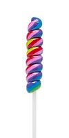 Rainbow Twisted Lollipops Individually Wrapped Kid's Candy 12g Bulk Birthday 32 Pack Mixed Fruit Flavor Coated Sugar Ready Eat