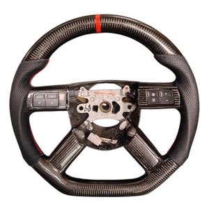 Volant en cuir en fibre de carbone forgé avec LED pour <span class=keywords><strong>Chrysler</strong></span> 300 300S C 2013 2015 2012 2014 2021 2022 2016 2006 2007 - Product Image 3