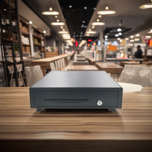 Cajón <span class=keywords><strong>de</strong></span> efectivo POS <span class=keywords><strong>de</strong></span> metal automático con caja <span class=keywords><strong>de</strong></span> dinero con cerradura para mostrador <span class=keywords><strong>de</strong></span> restaurante y supermercado - Product Image 1