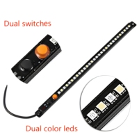 GNSOURCE Lampe de toit LED 12V IP67 Extérieur 5000K Lumière du jour Aluminium Dimmable 90cm Bande lumineuse Accessoires 4x4 Camping Lumineux ROHS