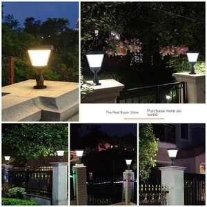 Fabbrica diretta lampada solare impermeabile illuminazione esterna Villa cortile Hotel cancello recinzione colonna <span class=keywords><strong>di</strong></span> piccole dimensioni IP65 giardino - Product Image 4