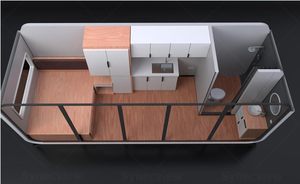 Tiny Pod Contenedor expandible Prefab Mini Oficina/<span class=keywords><strong>Casa</strong></span> de playa para <span class=keywords><strong>Airbnb</strong></span> para dormitorio Sala de estar Uso del centro comercial - Product Image 2