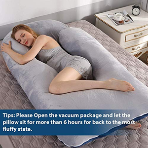 Almohada de Maternidad Ajustable de 3 kg para Cuerpo Completo, Fibra Hueca 7D, Espuma Viscoelástica Cómoda, Soporte Suave para el Vientre, para Mujeres Embarazadas - Product Image 5