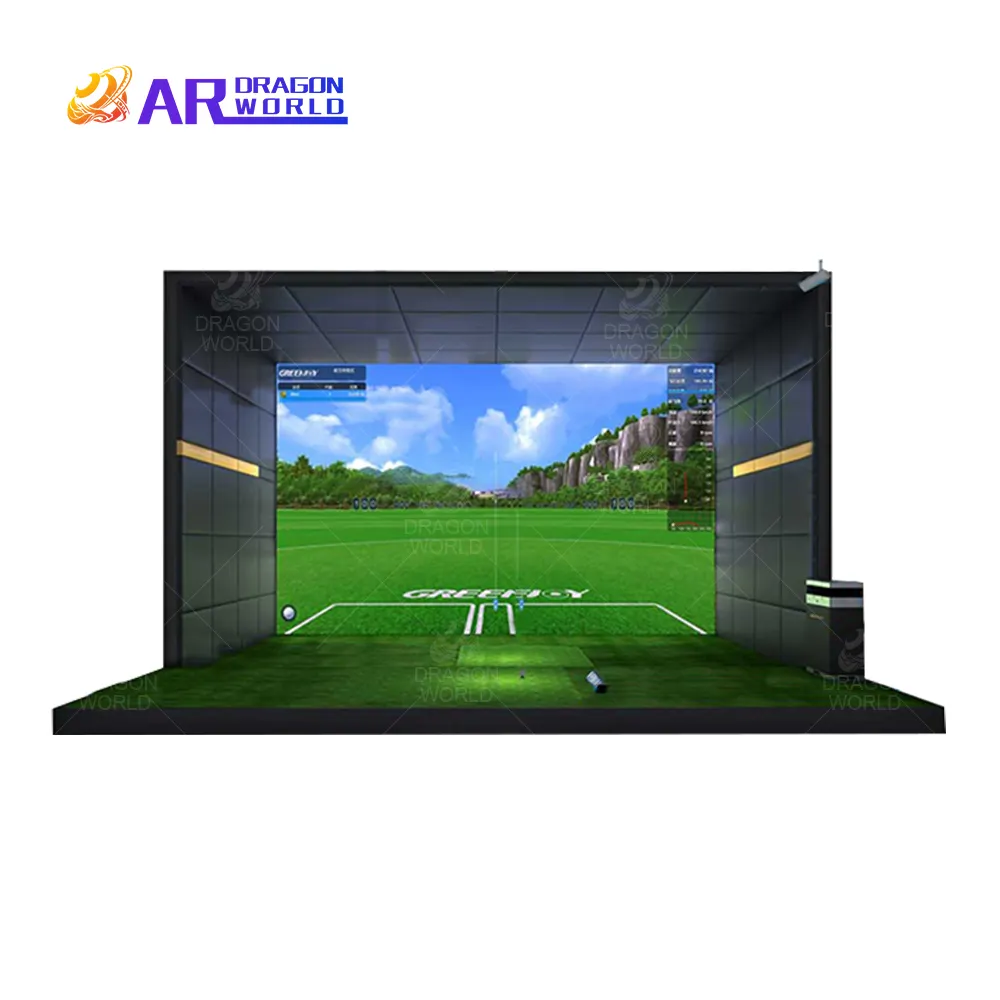 AR Golf Simulator Trong Nhà Golf Simulator Màn Hình Chiếu Virtual Golf Simulator Thiết Bị Trò Chơi Cho Trung Tâm Giải Trí