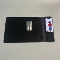 Nouvelle Housse pour Ordinateur Portable 4-en-1 en Cuir PU de Luxe avec Recharge Sans Fil 15W, pour Téléphone, Écouteurs, Apple Watch, Tablette et Tapis de Souris