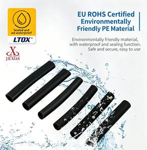 Aislamiento Impermeable de Alta Resistencia <span class=keywords><strong>para</strong></span> Automoción, Envoltura de <span class=keywords><strong>Cables</strong></span> <span class=keywords><strong>para</strong></span> Bricolaje Doméstico, Tubo Termocontraíble de Poliolefina Negra de 2.0 mm - Product Image 5
