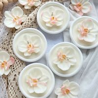 Lilin Aroma Phalaenopsis Cantik untuk Wanita, Lilin Seni Buatan Tangan dari Lilin Kedelai untuk Hadiah Thanksgiving, Natal, dan Pernikahan