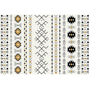 Tapis tissés de style marocain, tapis carrés en polyester pour canapé, table basse, chambre à coucher, design moderne et minimaliste - Product Image 1