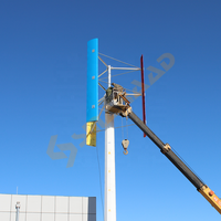 Énergie alternative 1kw 3kw 5kw 10kw 30kw 50kw Générateur d'éoliennes verticales Système hybride solaire sur réseau hors réseau