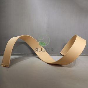 Decoración de Fondo para Bodas y Cumpleaños, con Forma de Arco Espiral de Tela Elástica con Diseño de Ondas Curvas - Product Image 3