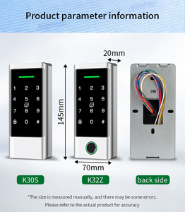防水 K3 TTLock 指纹自动锁 金属数字无钥匙密码 ID 读卡器 NFC 用于门禁控制 - Product Image 3