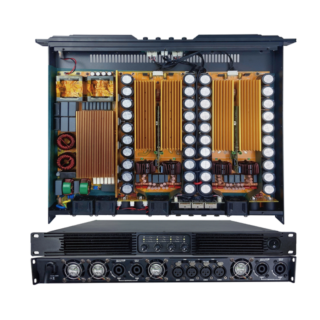 YAZOO 4* 3000W 1U High Power Professional Outdoor Speaker System Performance Bar Power Amplifier for Indoor Outdoor
