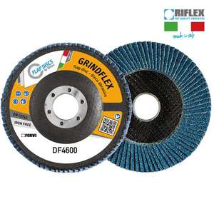 Disque à lamelles Fervi Grindflex 125 mm, disque abrasif sans fer pour le meulage du métal - Product Image 3