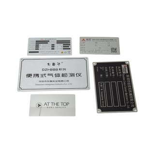 Tùy chỉnh khắc khắc Kim Loại thép không gỉ nameplates/dấu hiệu/tấm in kỹ thuật số cho máy móc thiết bị điện tử - Product Image 1